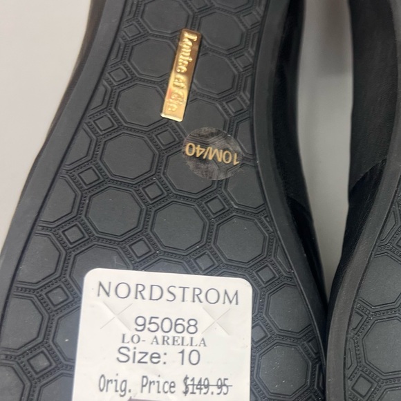 New Louise et Cie Women’s Arella Flat Size 10M Black Pearl Detail Rhinestone 40 - Picture 8 of 11